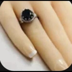 Vintage Genuine NAVAJOSigned JP
JanePopovich Hematite 925Sterling
Silver Ring